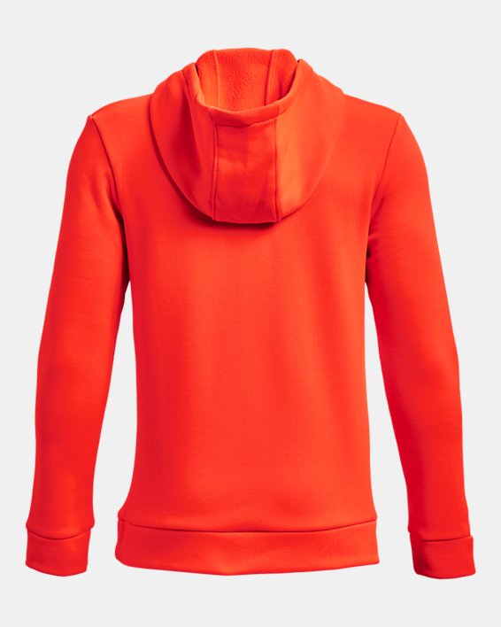 Boys' Armour Fleece® Hoodie, Orange, pdpMainDesktop image number 1